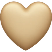Beige Heart  sticker