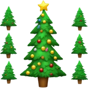 Modern Christmas tree sticker