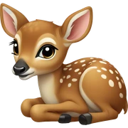 Baby deer sticker