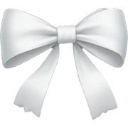 white bow sticker