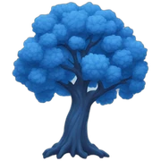 blue tree sticker