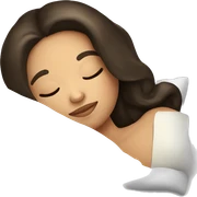 Coquette brunette girl sleeping  sticker