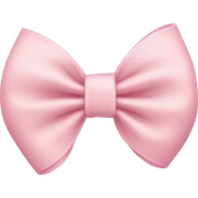 light pink bow on light pink bow sticker