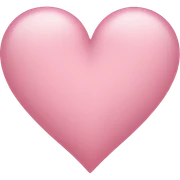 light pink heart sticker