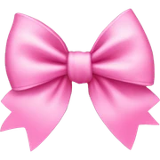 pink bow sticker