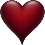 dark red heart sticker