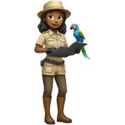 girl zookeeper sticker
