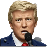 blonde boy with microphone portrait sticker