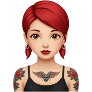a tatoo woman sticker