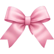 light pink ribbon bow sticker