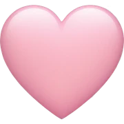 A light pink heart sticker