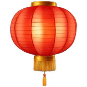 red chinese lantern lamp sticker
