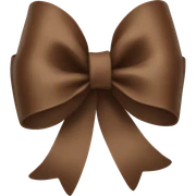brown bow sticker