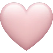pale pink heart sticker