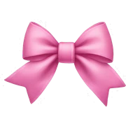 Pink bow sticker