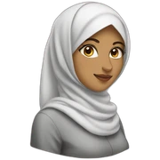 Saudi woman hijabi sticker