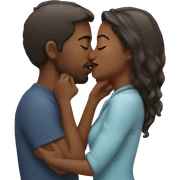 Couple kissing  sticker