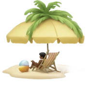 By the beach sticker