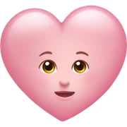 Baby pink heart sticker