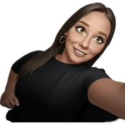 smiling girl in car selfie sticker