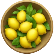 Bowl full of lemons sticker