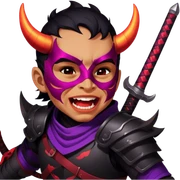 Demon-Horned Warrior sticker