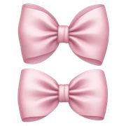 Light pink bow  sticker