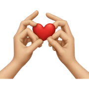 Hands kissing sticker