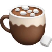 Hot chocolate with marshmallows  sticker
