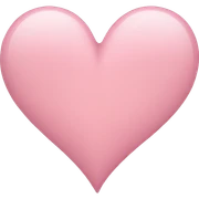 light pink heart sticker