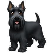dog scottish terrier full body sticker