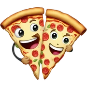 Pizza eating pizza  sticker