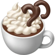 Girly hot chocolate with cream sticker