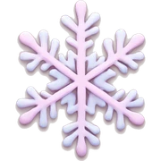 pastel pink snowflake  sticker