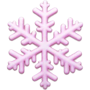 Pink snowflake  sticker