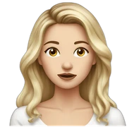 Upset, white women, balayage hair  sticker