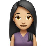 Asain girl sticker