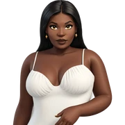 dark beauty in dress sticker