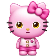 Pink hello kitty sticker