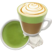 Matcha latte sticker