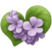Lilac hearr sticker