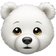 white teddy bear sticker