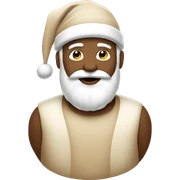 Beige Santa  sticker