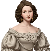 elegant girl in dress sticker