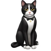 Tuxedo cat sticker