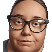 male portrait with glasses sticker