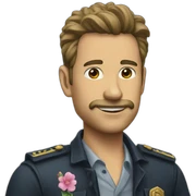 Repartidor flores sticker