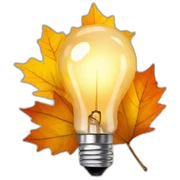 bulb autumn sticker