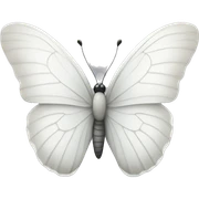 White butterfly sticker