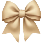 Beige bow    sticker